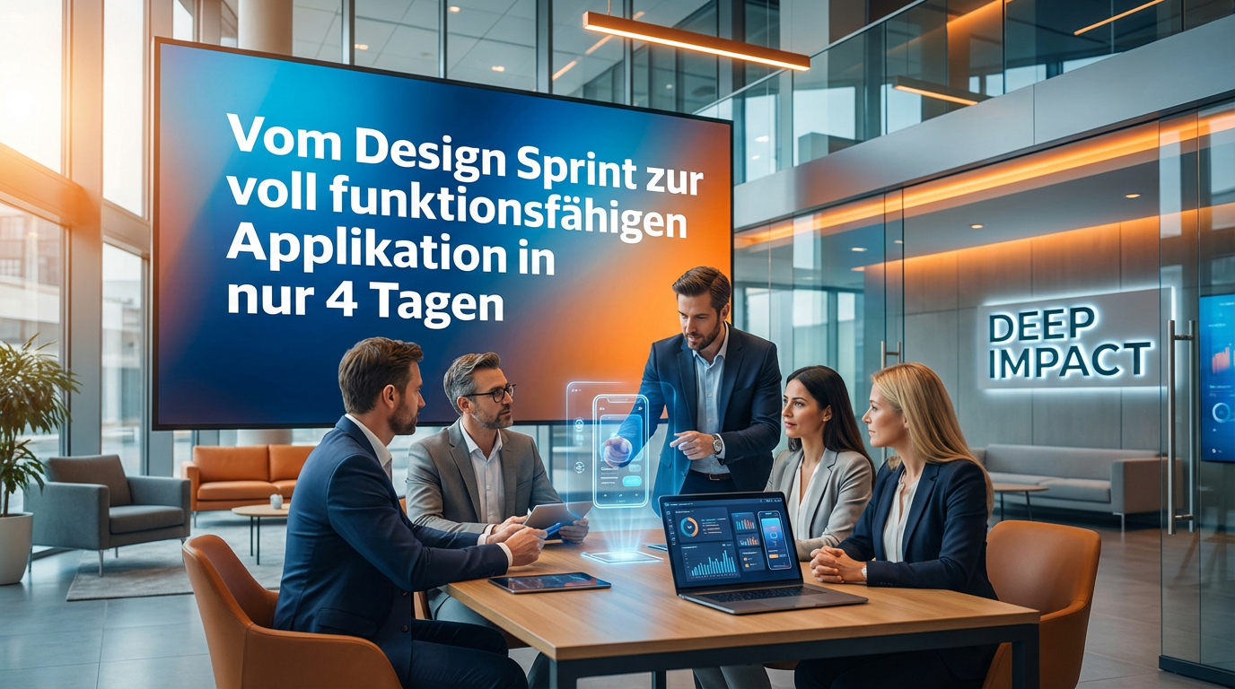 Vom Design Sprint zur voll funktionsfähigen Applikation in nur 4 Tagen